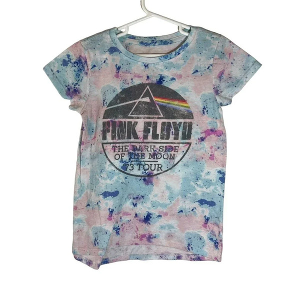 Pink Floyd Other - Pink Floyd Girls T Shirt Small 6 Tie Dye Dark Side Of The Moon Graphic Colorful